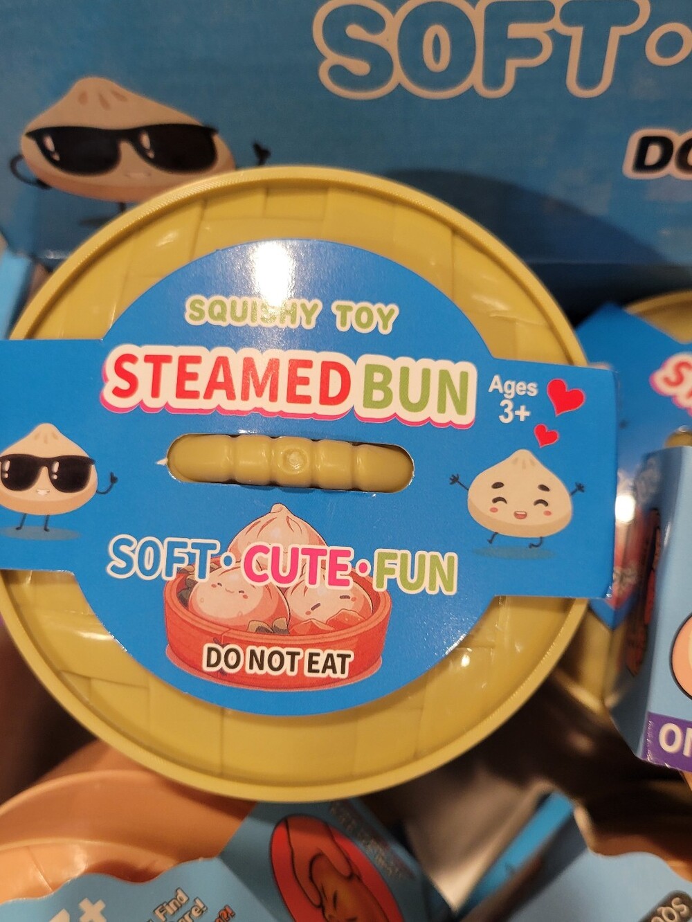 Steamed Bun Squishy Toy - Mini 4 Pack